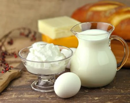 Dairy products Fotos Stock