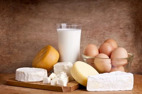 Dairy products Stock Photos