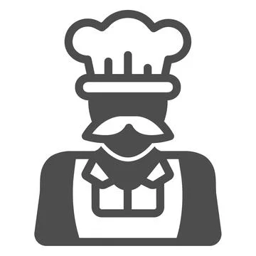 Dairy seller solid icon, dairy products concept, farmer sign on white background Illustrazione stock