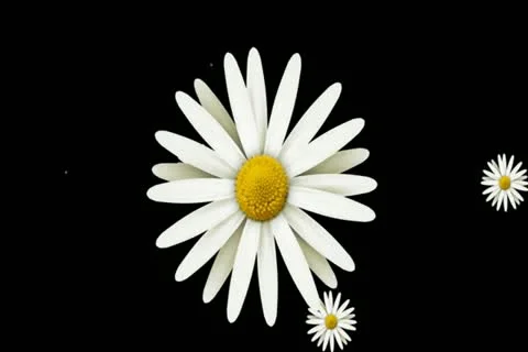 Daisies on Green Wipe Widescreen Stock Footage 10875100