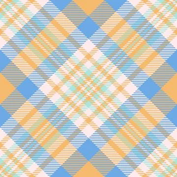Daisy background check textile, carnival vector seamless texture. Diamond p.. Illustration