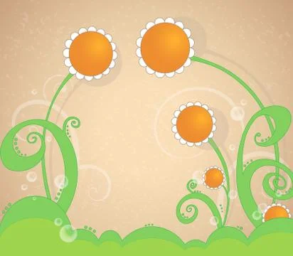 Daisy background Stock Illustration