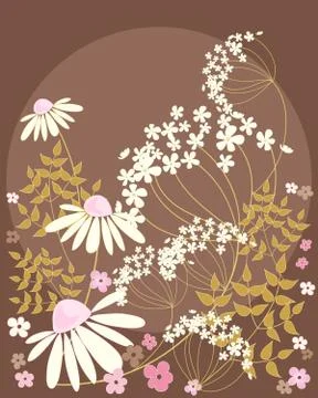 Daisy background Illustrazione stock