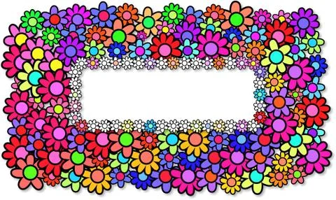 Daisy Banner Design Stock-Illustration