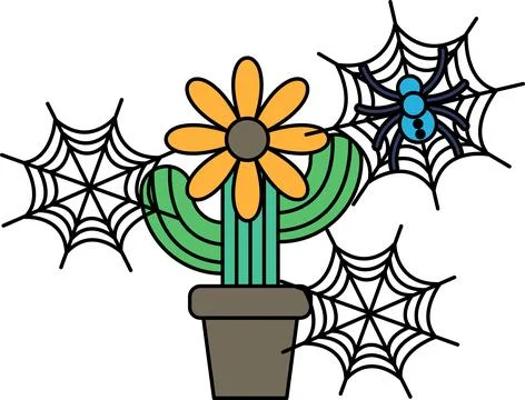 Daisy blooms in a simple pot Stock Illustration
