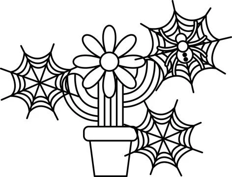 Daisy blooms in a simple pot Stock Illustration