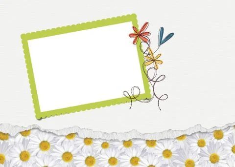 Daisy Border Illustrazione stock