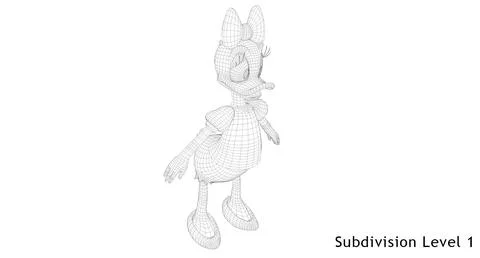 3D Model: Daisy Duck ~ Buy Now #90659893 | Pond5