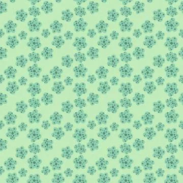 Daisy field. Simple chamomile flowers seamless pattern. Illustrazione stock