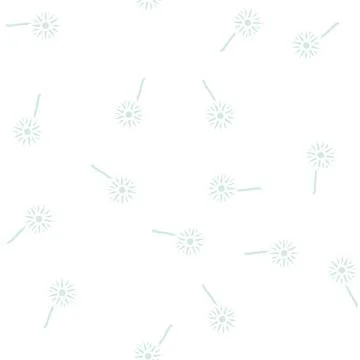 Daisy flower glyph vector seamless pattern Illustrazione stock