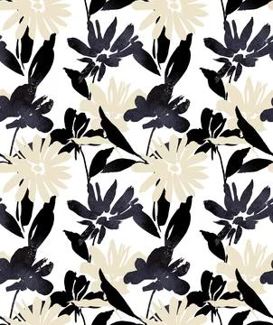 Daisy flower pattern Stock Illustration