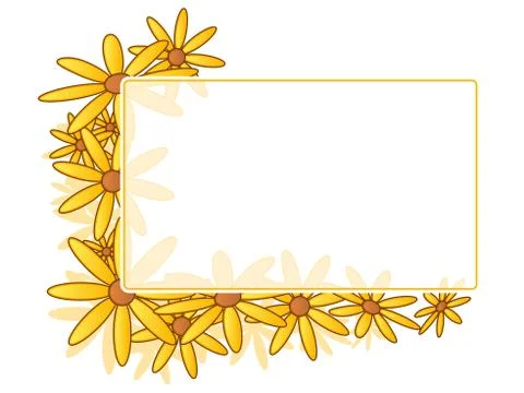 Daisy frame Stock Illustration