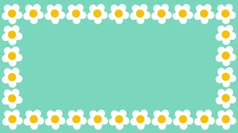 Daisy Grid Frame Stock Footage 334461569