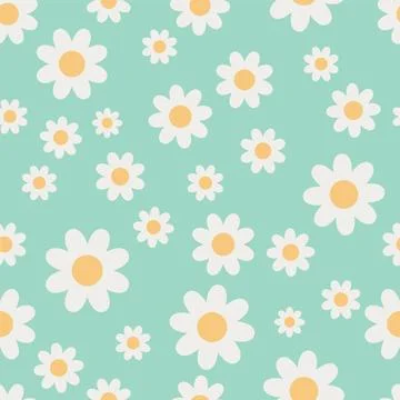 Daisy Pattern Vector Seamless Daisy Pattern Copyright: xZoonar.com/Roberto... Stock Photos