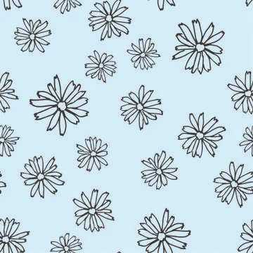 Daisy seamless pattern Stock Illustration