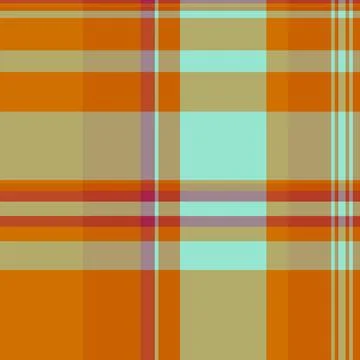 Daisy seamless vector textile, tile pattern fabric check. Colour plaid back.. Stock Illustration