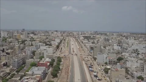 Dakar aerial view Stock Footage 206071355