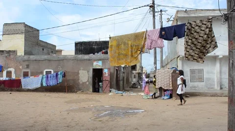 Dakar daily scene Stock Footage 41425537