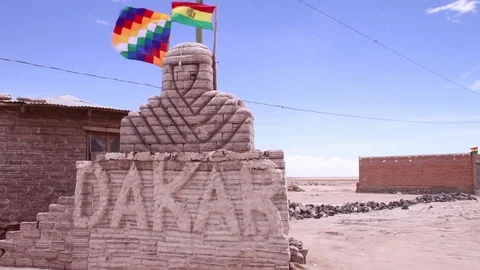 Dakar Rally monument Video stock 87033229