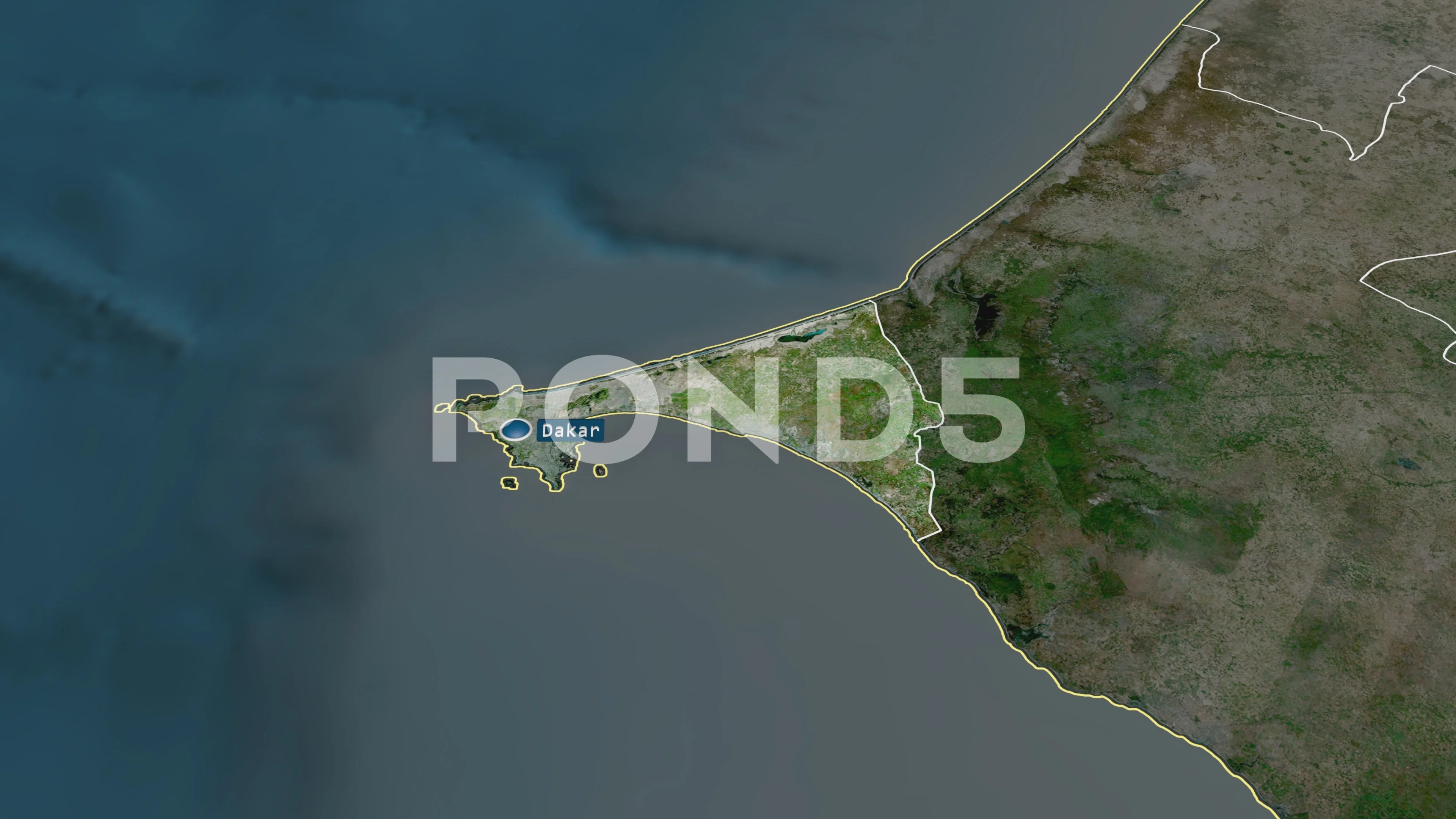 Dakar Region Of Senegal Satellite Stock Video Pond5 Dakar Region Of Senegal Satellite Stock Video Pond5