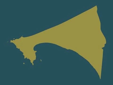 Dakar, Senegal. Solid color shape Illustrazione stock