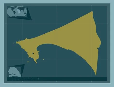 Dakar, Senegal. Solid color shape Stock Illustration