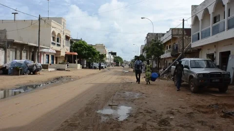 Dakar suburbs Stock Footage 41424887