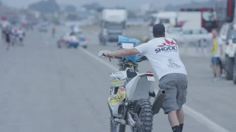 Dakar2019 Start Check. Lima Peru Video stock 148835912