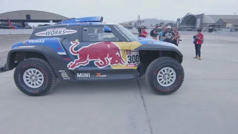 Dakar2019 Start Check. Lima Peru Video stock 148836122