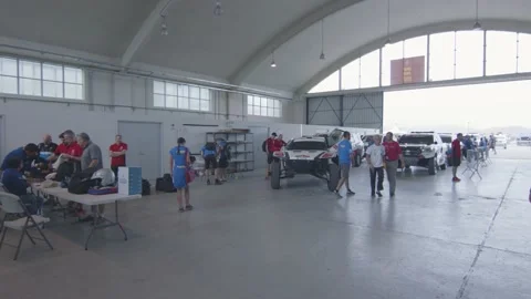 Dakar2019 Start Check. Lima Peru Video stock 148836582