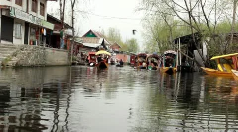 Dal Lake In Kashmir Video stock 22414099