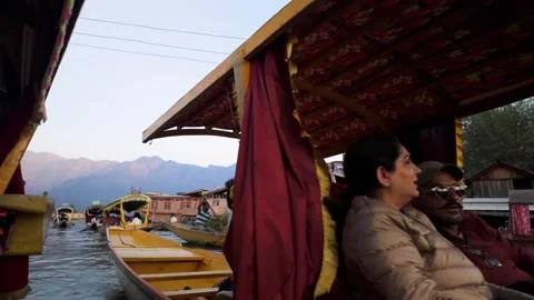 Dal lake at the time of sunset. Stock Footage 292471657