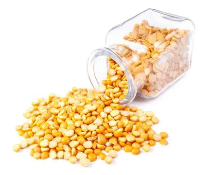 Dal scattered on a white background Foto stock