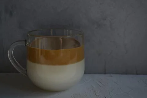 Dalgon coffee. Minimum composition. Horizontal image Stock Photos