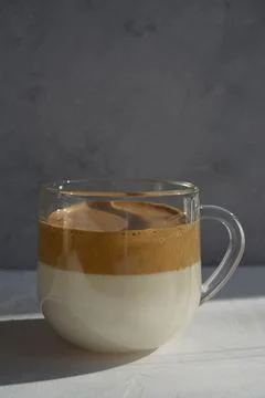 Dalgon coffee. Minimum composition. Vertical image Stock Photos