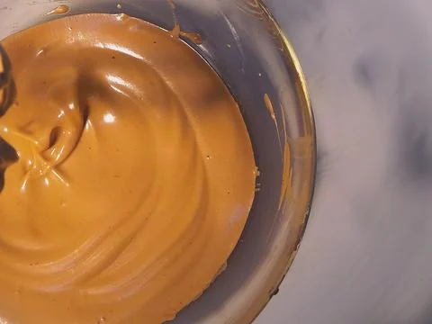 Dalgona coffee making Stock Photos