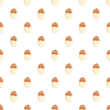 Dalgona coffee pattern seamless background design Stockillustratie