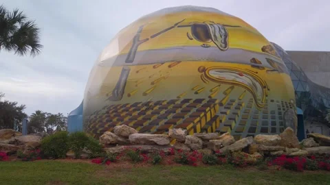 Dali Museum  and Geodesic Dome at the Dali Museum. December 20, 2023 Stock Footage 259311755