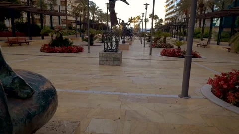 Dali Statues Stock Footage 140432876