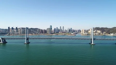 Dalian xinghai bridge Stock Footage 75773544