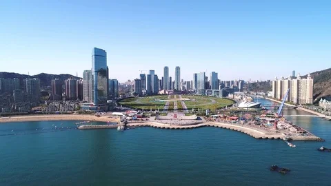 Dalian xinghai square Stock Footage 75773637