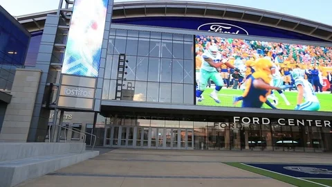 Dallas Cowboys Headquarters in Frisco Texas Stock Footage