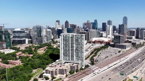 Dallas Downtown Timelapse on the northwest side Stock Footage 280926053