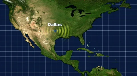 Dallas Map Graphic Vidéo 112445