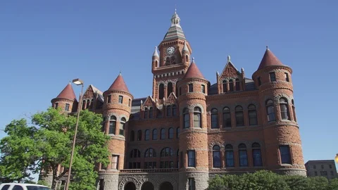 Dallas - Old Red Museum - Hyper Lapse Stock Footage 88925889