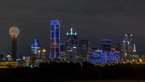 Dallas Skyline Timelapse Vidéo 88195448