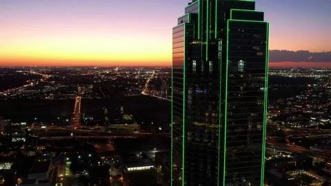 Dallas at Sunset Stock-Footage 230695100