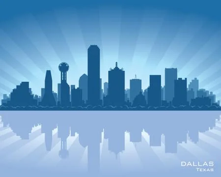 Dallas, texas skyline Stock Illustration