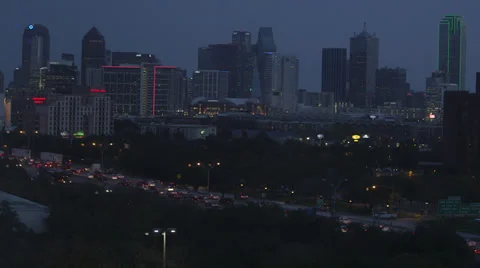 Dallas Texas Time Lapse Video stock 36240206