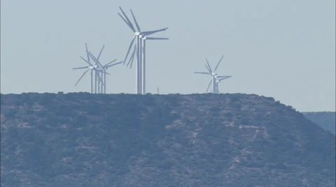 Dallas Texas Windmill Field Stock Footage 38616461